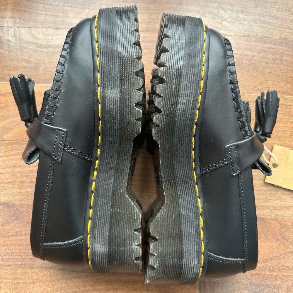 NWT Dr. Martens Black Tassel Platform Loafers - Picture 7 of 10